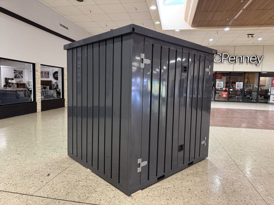 Steel storage vault display